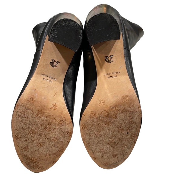 Gorgeous Vince Camuto Signature Tiona Tall Black Luxe Leather Boots - Picture 7 of 7